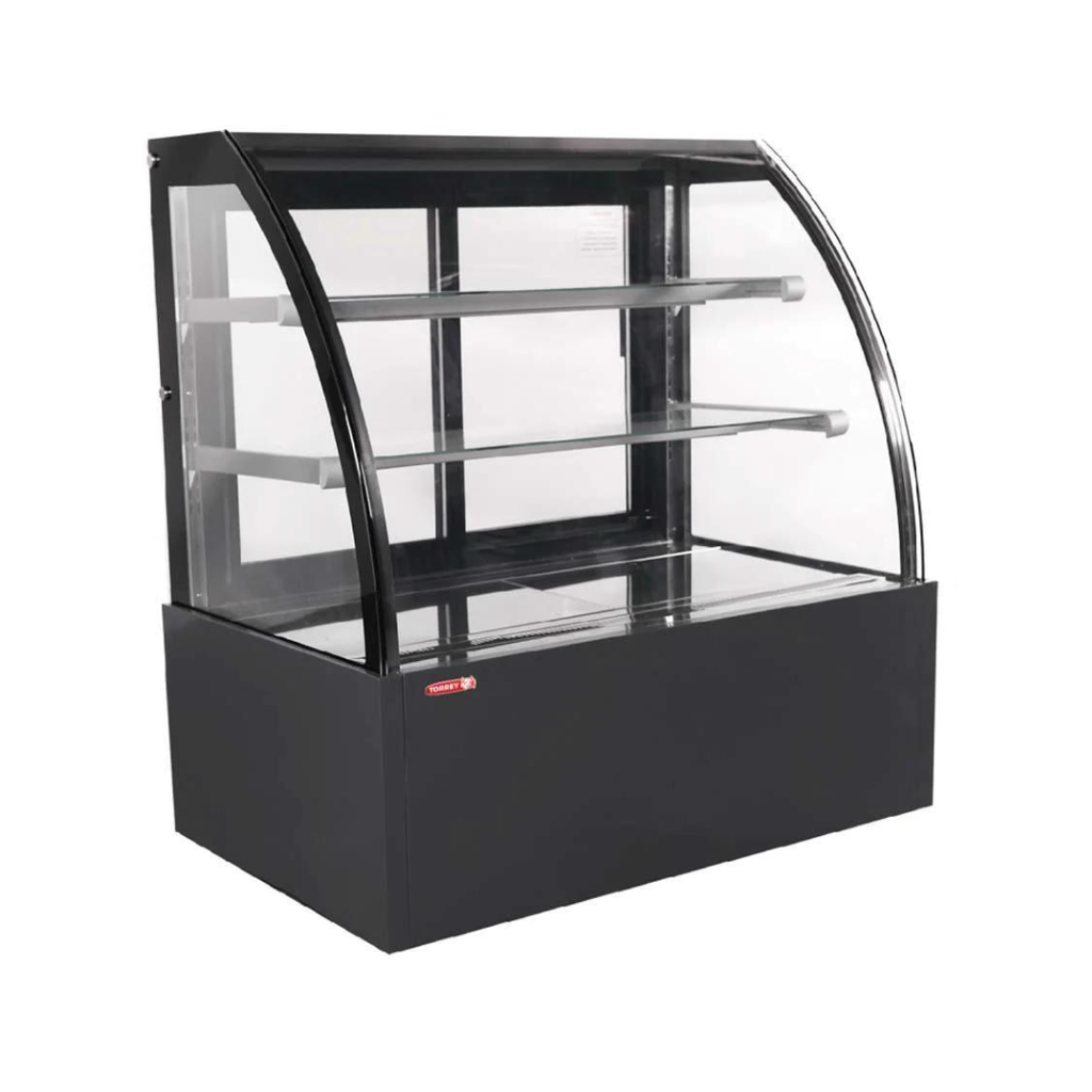 Vitrina Full Glass Vidrio Curvo Panorámica 225 lt 120 cm VFG-120C TORREY