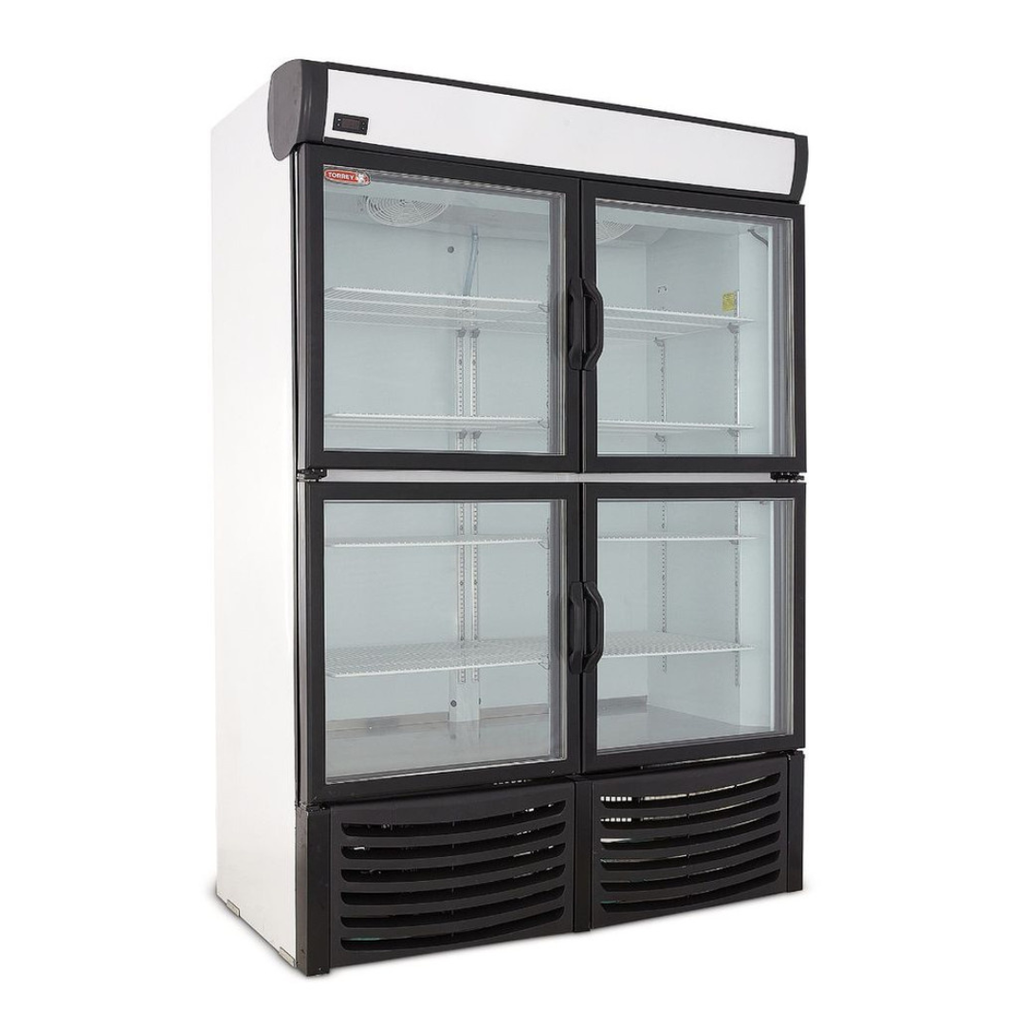 [104436] Refrigerador vertical 4 puertas de vidrio R36L-4P TORREY