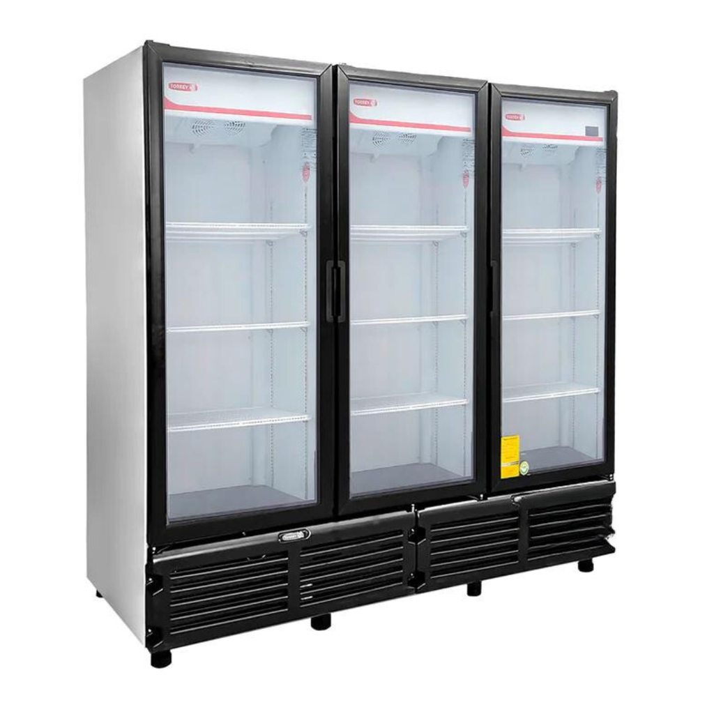 [104446] Refrigerador vertical 3 puertas de vidrio G3-72 TORREY