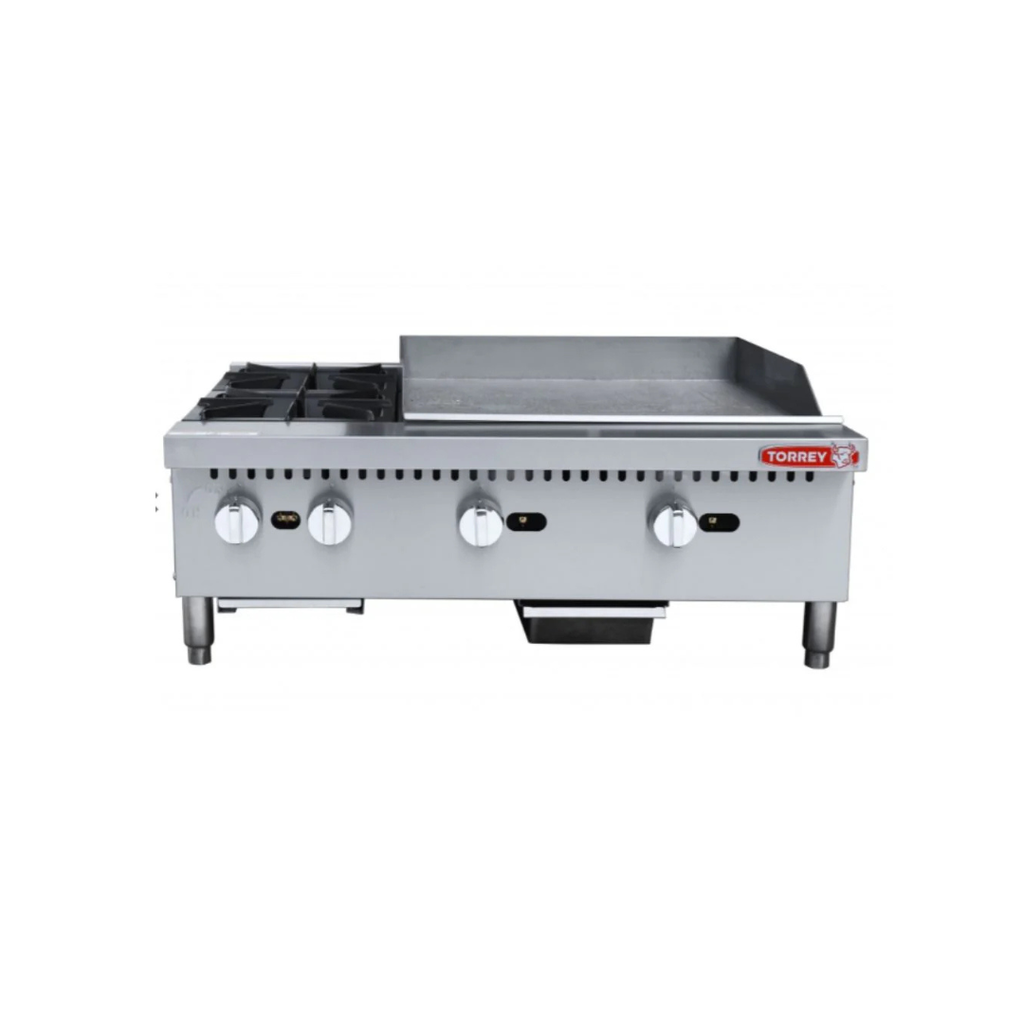 [104530] Plancha y Parrilla 2 Quemadores MIX PLPA-2Q TORREY