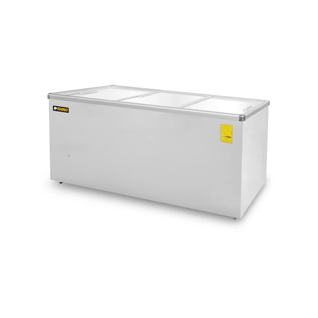 [103832] Congelador Horizontal con Tapa de Cristal Plano de 12 pies CONGECRI-12P RHINO
