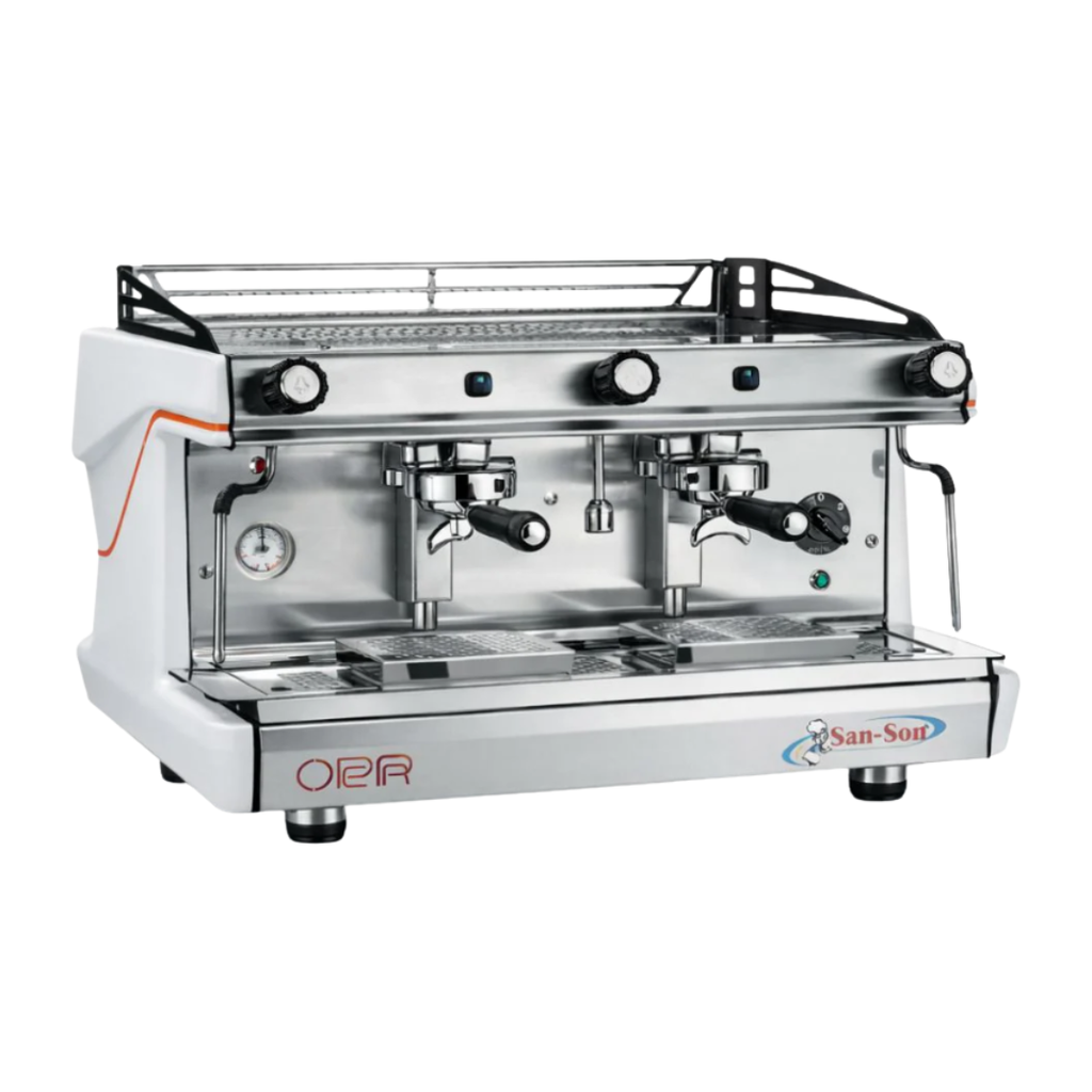 Cafetera Italiana Electrónica Programable de 2 Grupos OPERA2E-W SAN-SON