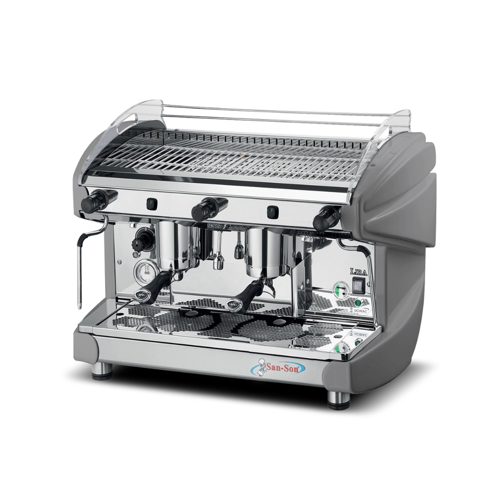 [107557] Cafetera Italiana Semiautomática de 2 Grupos 240 Tazas LIRA2SA-A SAN-SON