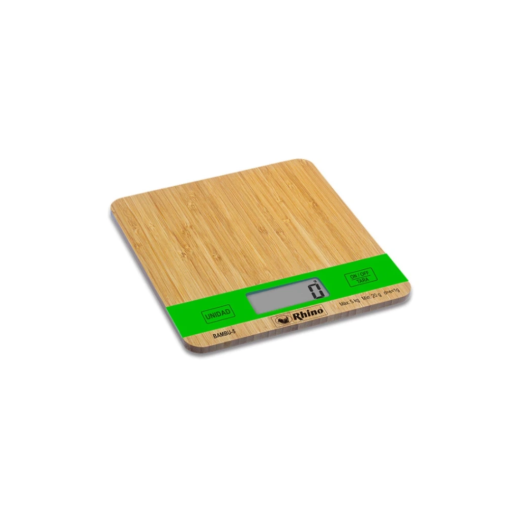 [103317] Báscula de Cocina 5 Kg Bambu BAMBU-5 RHINO