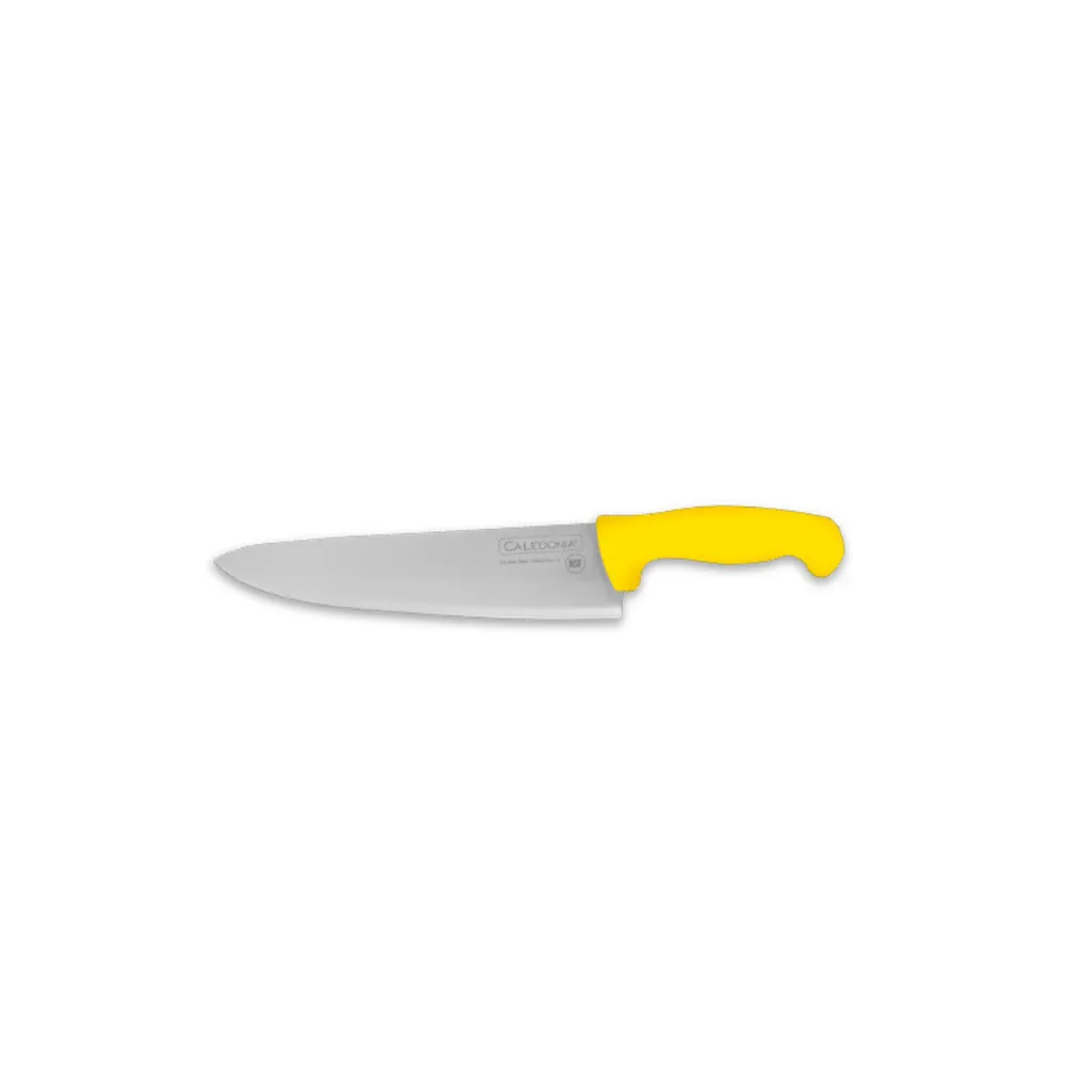 [7770076] Cuchillo Chef Profesional Amarillo 10 Pulgadas CACHE-10 CALEDONIA