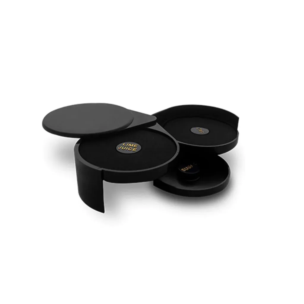 [7770122] Escarchador de Vasos con 3 Bandejas giratorias y Esponja ESVA-3 CALEDONIA