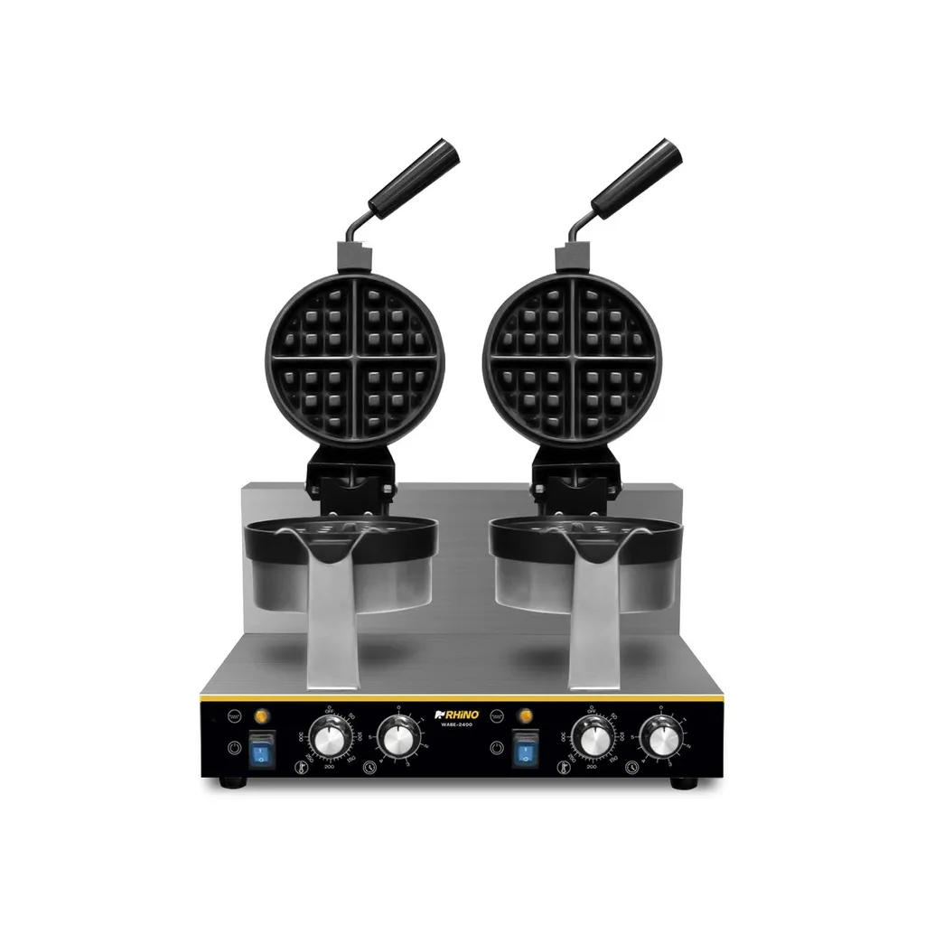 Waflera Belga Giratoria Doble 1,850 W WABE-2400 RHINO