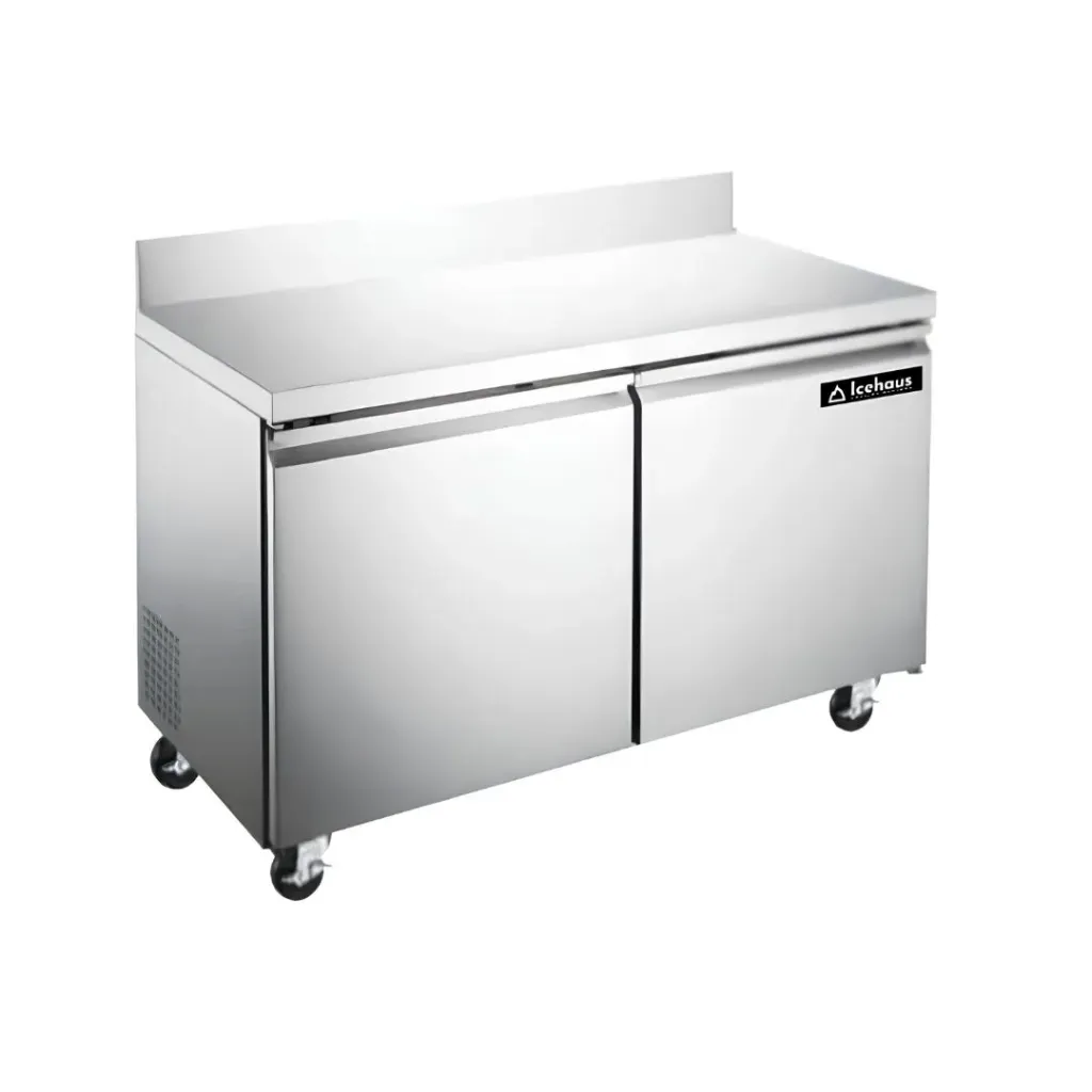 MESA DE TRABAJO CONGELACION 2 PUERTA 1.2 METROS DE FRENTE D5-MTC-2P-SS-01 ICEHAUS