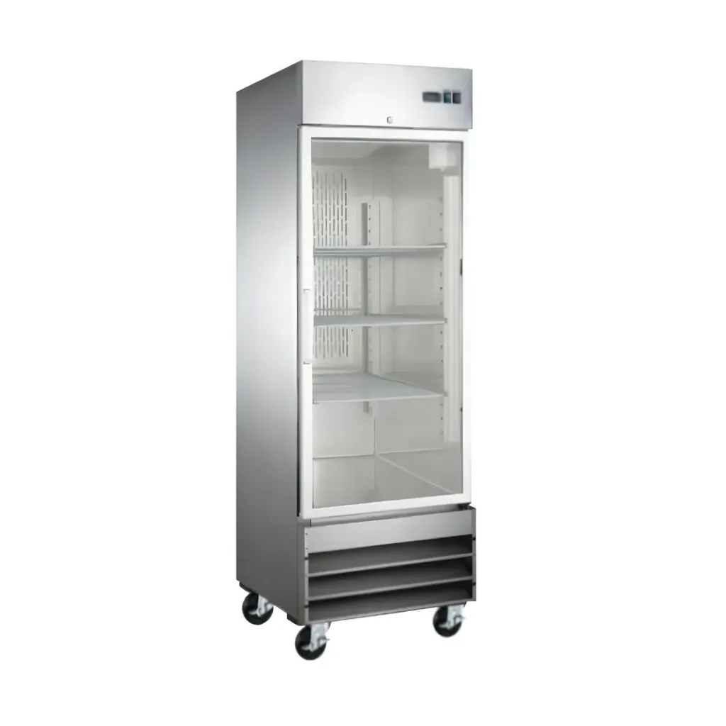 [7770256] REFRIGERADOR EN INOXIDABLE 1 PUERTA CRISTAL D5-RV-1PC-SS-01 ICEHAUS