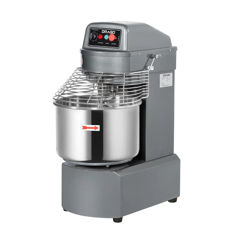 AMASADORA INDUSTRIAL 20 L 1 VELOCIDAD CON TEMPORIZADOR 110 V D10-AI-20-1T DRAGO
