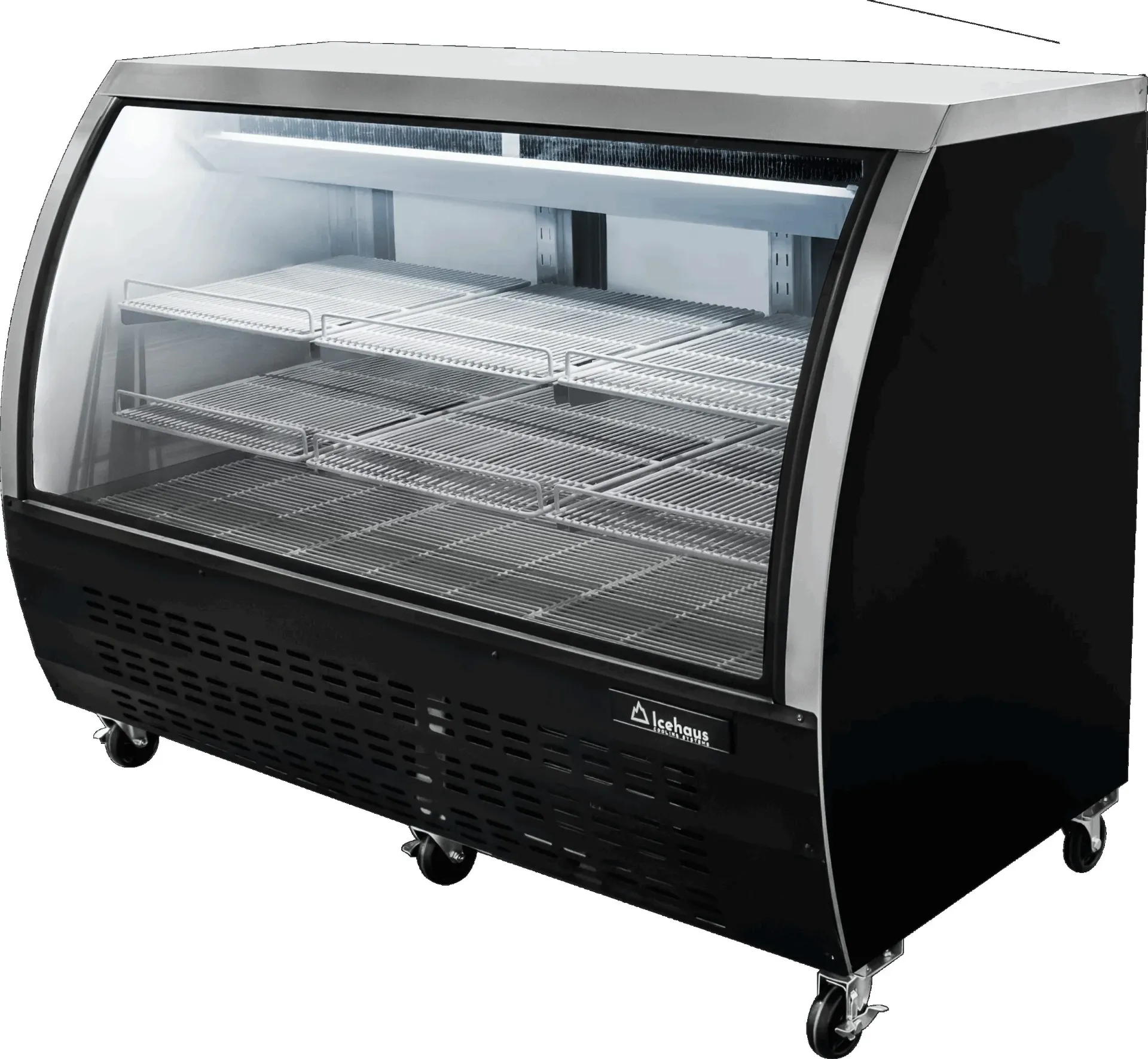 VITRINA CREMERA DE 1.63 METROS CUBIERTA EN INOXIDABLE D10-VCI-200 ICEHAUS