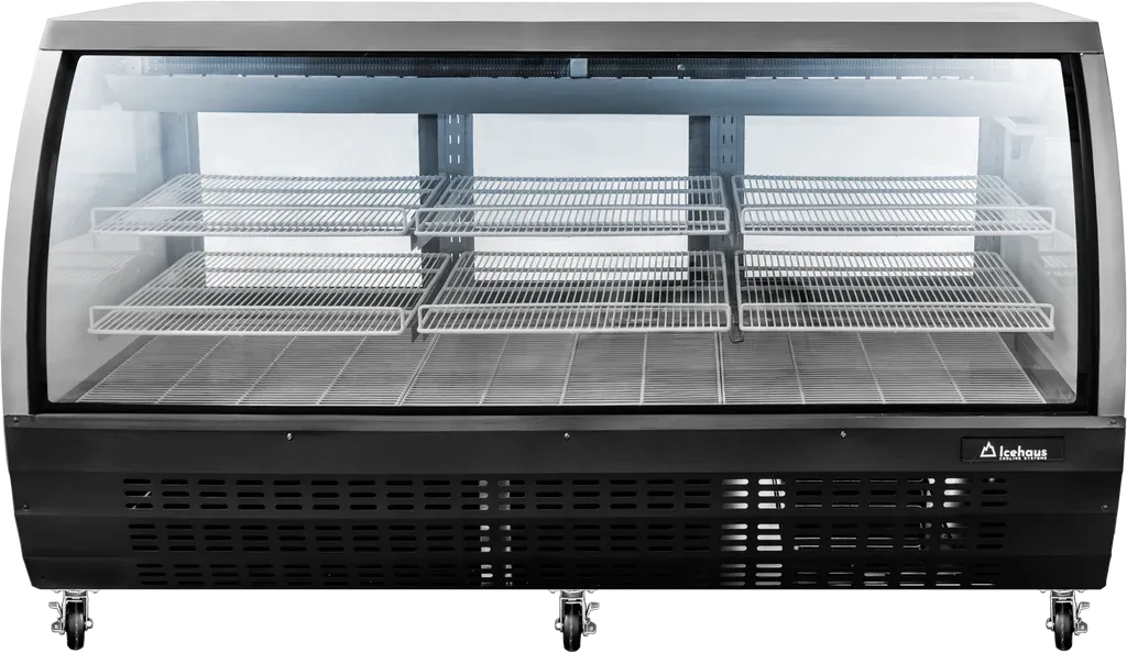 VITRINA CREMERA DE 1.63 METROS CUBIERTA EN INOXIDABLE D15-VCI-163 ICEHAUS