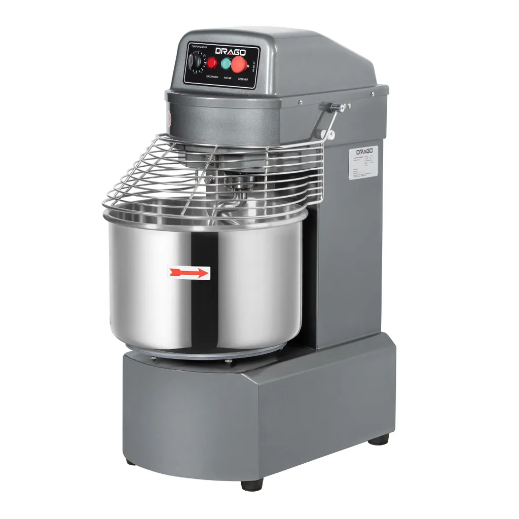 AMASADORA INDUSTRIAL 40 L 1 VELOCIDAD CON TEMPORIZADOR 110 V D10-AI-40-1T DRAGO