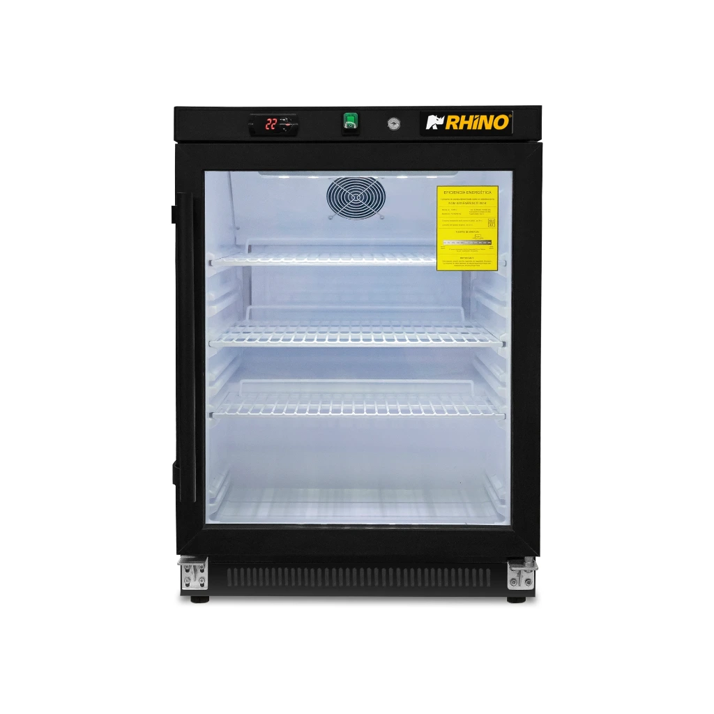 Refrigerador Vertical Puerta de Cristal 4 pies REVEAB-4C RHINO