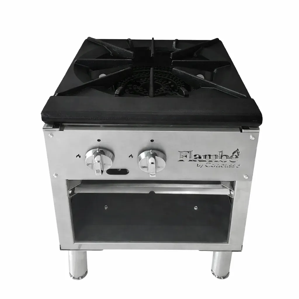 Fogón de Acero Inox 2 Quemadores 90,000 BTU EESTF2X18 FLAMBE