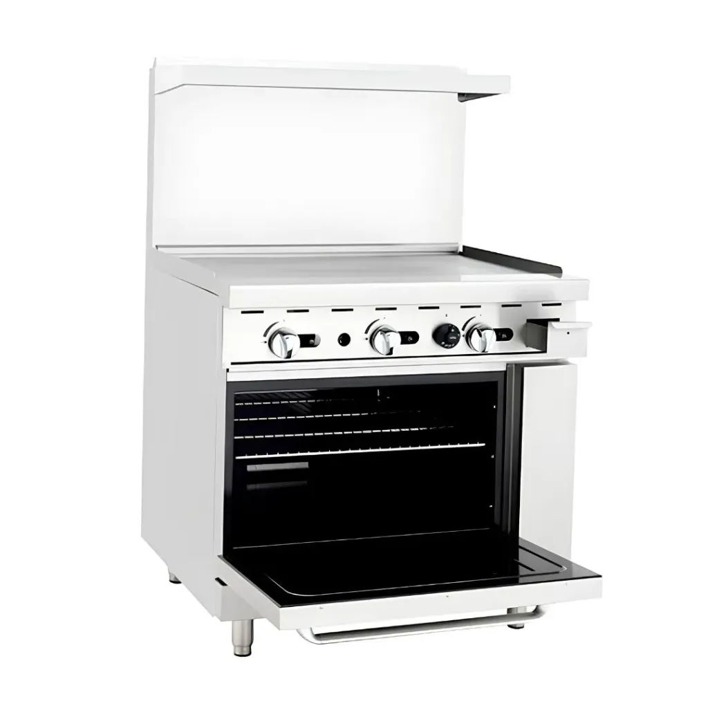 Estufa Plancha 36" C/Horno ATO-36G COOK RITE