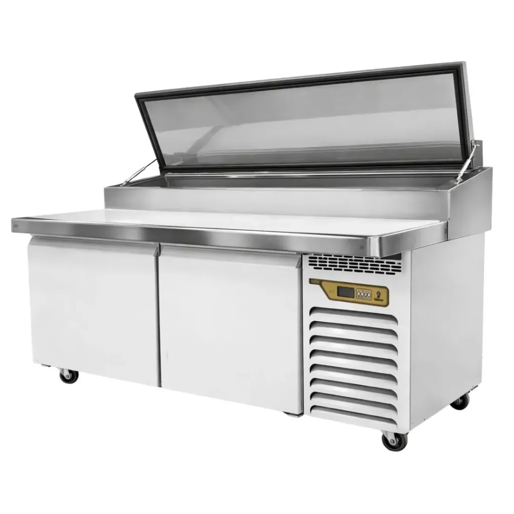 Mesa refrigerada sobre mostrador de 2 puertas con ruedas FPTM2N-80CS-B DESMON