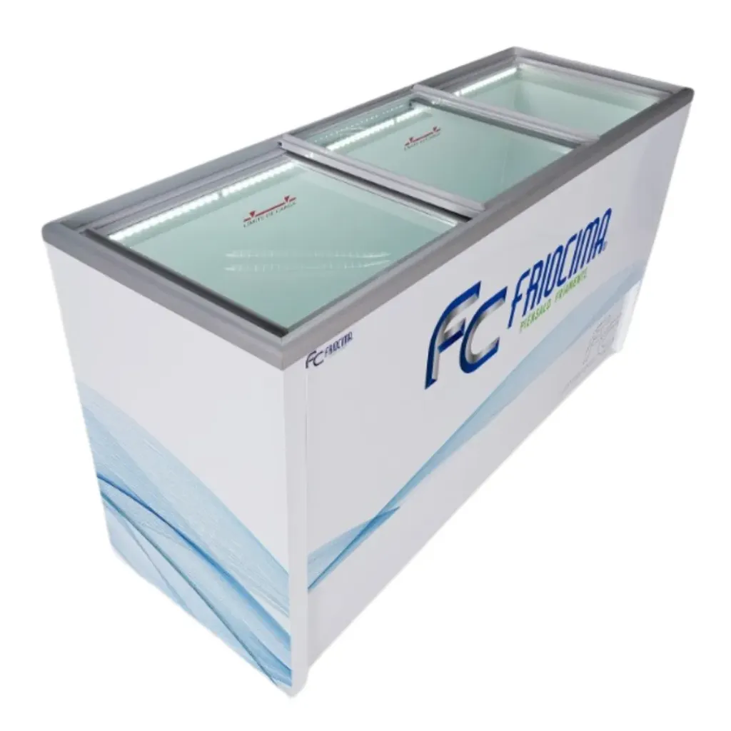 [102819] Congelador con tapa de cristal recto 342 L FCP14 FRIOCIMA