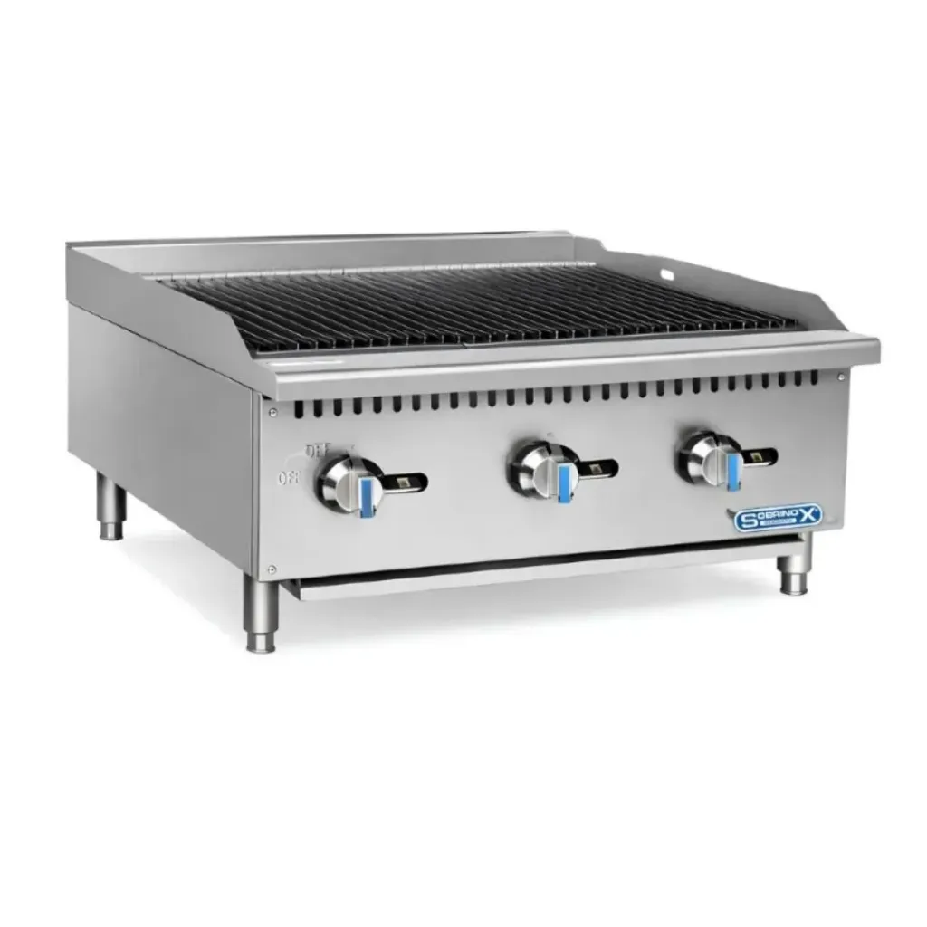 Asador Comercial de Gas 3 Quemadores XLRC-900 SOBRINOX