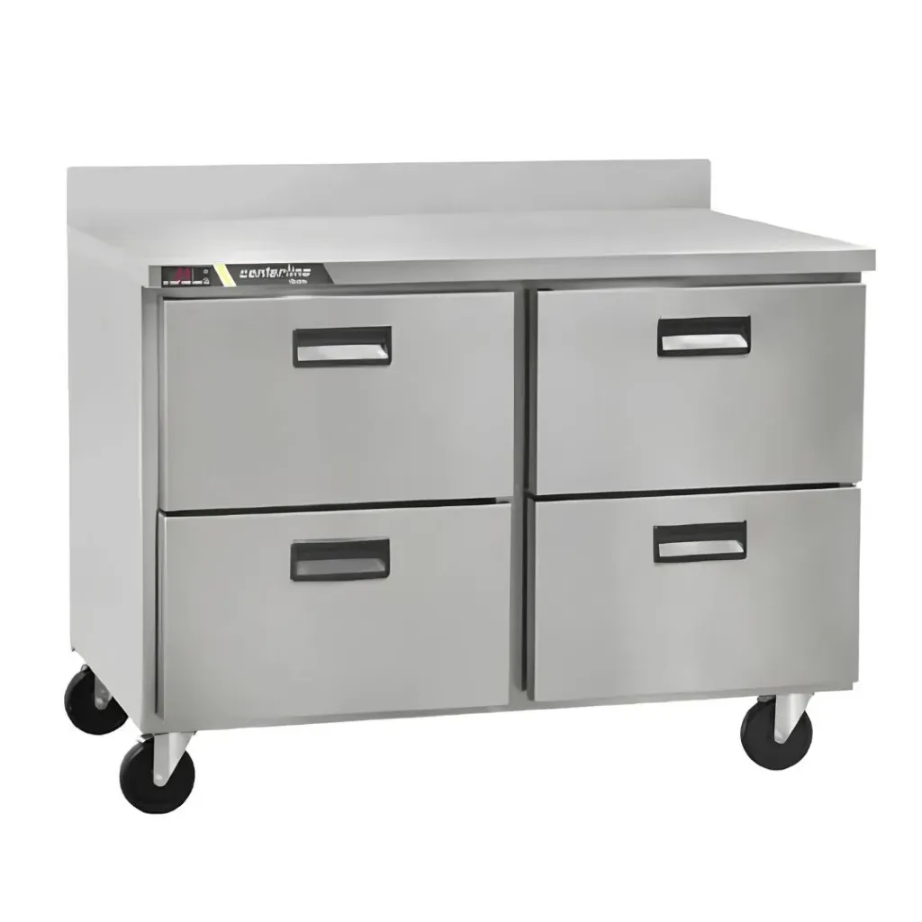 Refrigerador bajo barra 48'', mesa de trabajo, 4 cajones CLUC-48R-DW-WT CENTERLINE