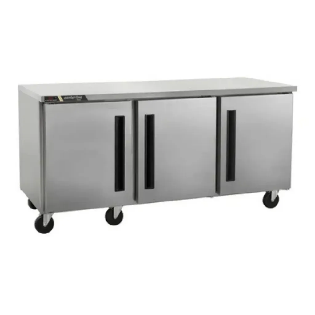 Refrigerador bajo barra 72'', puertas de cristal, mesa de trabajo, CLUC-72R-GD-WT CENTERLINE