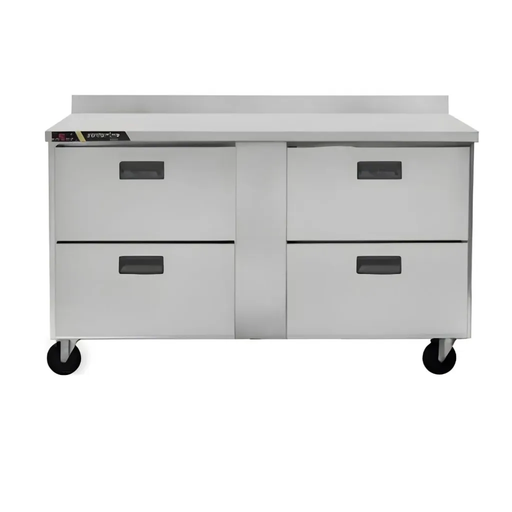Congelador bajo barra, 4 cajones, mesa de trabajo CLUC-60F-DW-W CENTERLINE