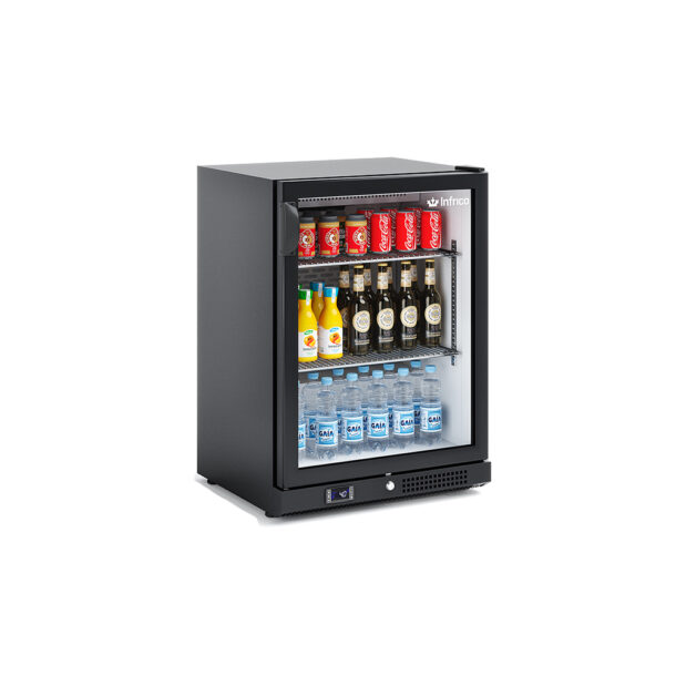 Expositor refrigerado horizontal altura 850 mm. ERV Series pivotante con 1 puerta de cristal ERV15SH INFRICO