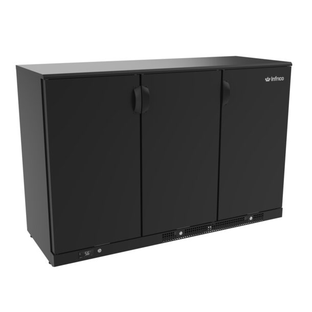 Expositor refrigerado horizontal altura 920 mm. ERV Series de capacidad 330 con puertas planasERV35PPINFRICO