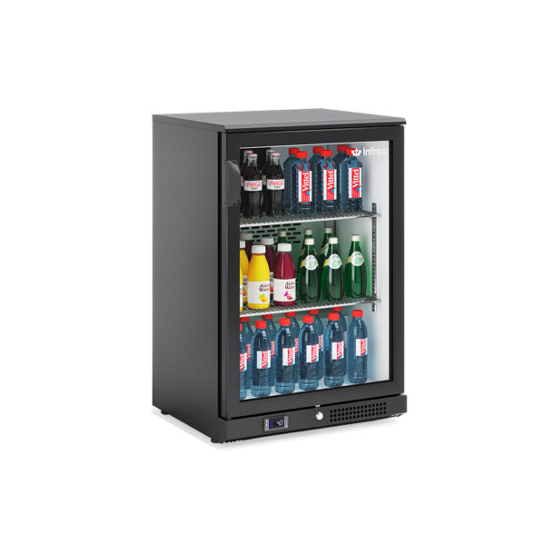 Expositor refrigerado horizontal altura 920 mm. ERV Series de capacidad 220 con puerta de cristalERV25INFRICO