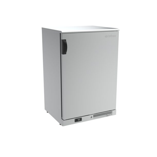 Expositor refrigerado horizontal en inox altura 920 mm. ERV Series de acero inoxidable interior y exterior con puerta planaERV15PPIIINFRICO