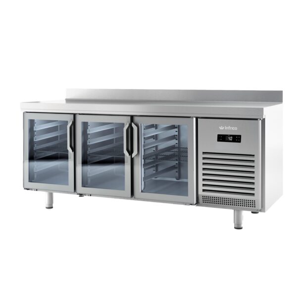 Mesa refrigerada con puertas cristal 600 Series de 2000mm altura 850BMPP2000CRINFRICO