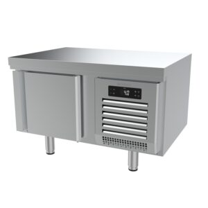 Mesa baja refrigeración Series GN1/1 700 de 1000mm altura 650 MSG1000 INFRICO