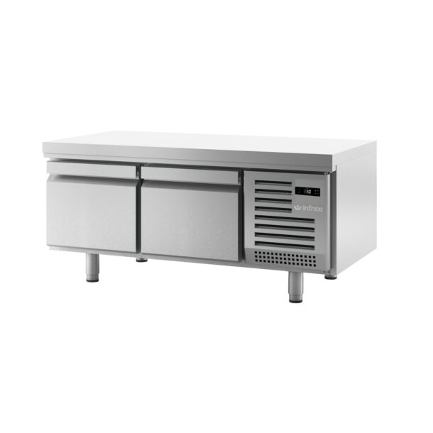 Mesa baja refrigeración Series GN1/1 700 de 1400mm altura 650MSG1400INFRICO