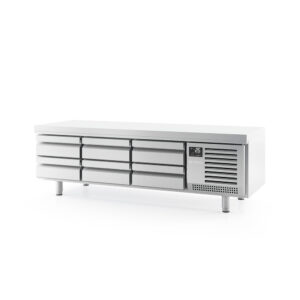 Mesa baja refrigeración Series GN1/1 700 de 2000mm altura 650 MSG2000 INFRICO