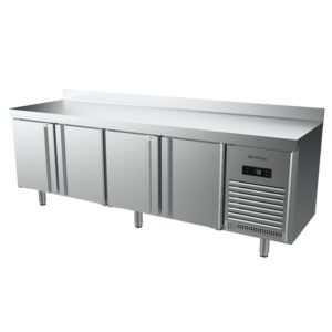 Mesa de refrigeración Series GN1/1 700 de 2450mm altura 850 acero inoxidable interior y exterior BMGN2450II INFRICO