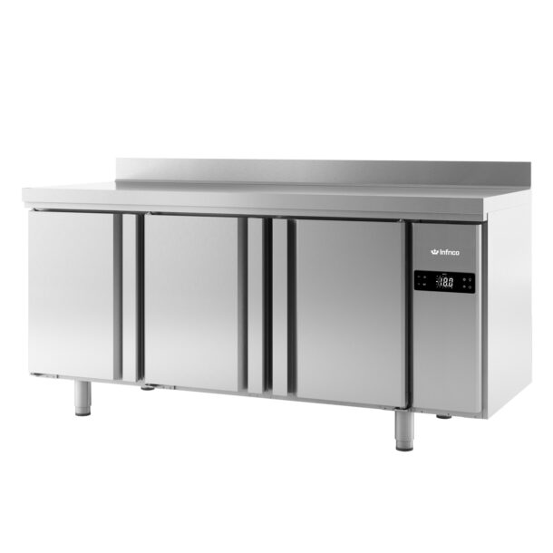 Mesa refrigerada pre-instalada Series GN1/1 700 de 1960 mm altura 850 grupo remoto de baja temperaturaBMGN1960GRBTINFRICO