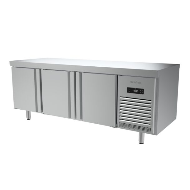 Mesa refrigeración y congelación euronorma 600 x 400 para pastelería Series 800 de 2190 mm altura 850 baja temperaturaMR2190BTINFRICO