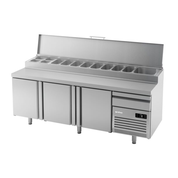 Mesa refrigerada pizza Lucena Serie MPL 800 de 2300mm MPL2300 INFRICO