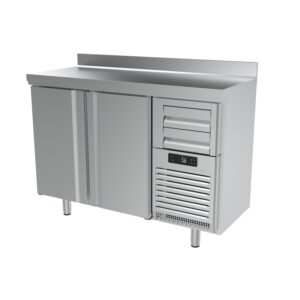 Frente mostrador refrigerado Serie FMPP de 1500mm altura 1050 acero inoxidable interior y exterior FMPP1500II INFRICO