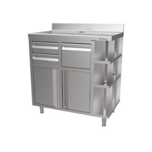 Serie MCAF de 1000mm - Mesa cafetera izquierdaMCAF1000CIINFRICO