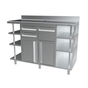 Serie MCAF de 1500mm - Mesa cafetera MCAF1500 INFRICO