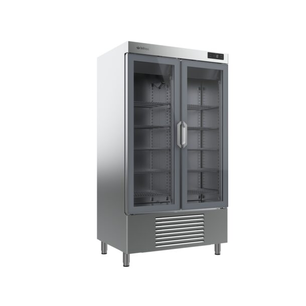 Armario de refrigeración Euronorm 600 x 400 NACIONAL 400/900L Series de evaporacion tiro forzado puerta cristal AN902CR INFRICO