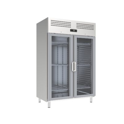 Armario de refrigeración y congelación puertas de cristal GN 2/1 AGB 700/1400L Series baja temperatura AGB1402BTCR INFRICO