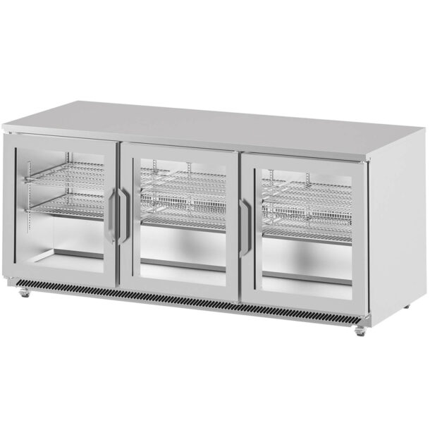 Mesa undercounter refrigeración UC Series de puertas de cristalUC72RCRINFRICO