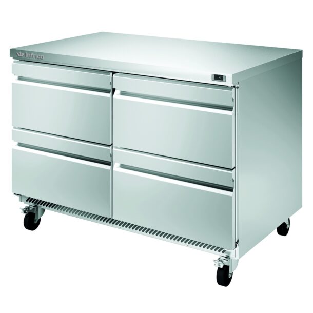 Mesa undercounter refrigeración con cajones UC Series de cuatro cajonesUC484DINFRICO