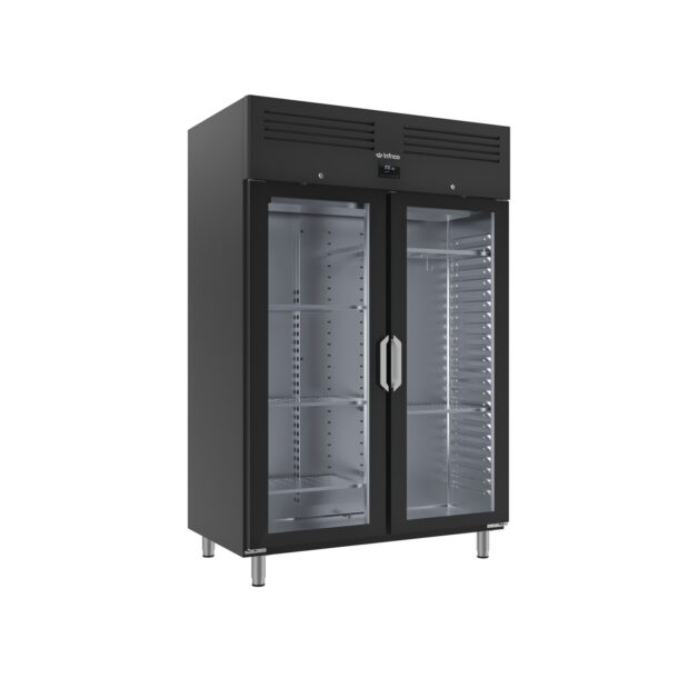 Armario madurador de carne Dry Aging de 1385mm. Serie Ext Acero Lacado Negro AGB1402MDAB INFRICO