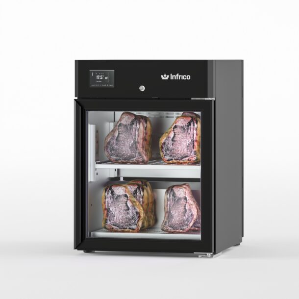 [202640382] Armario madurador de carne Dry Again.Serie ext Acero Lacado Negro 140 litros AC140MDAB INFRICO
