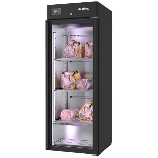 Armario madurador de carne Dry Again.Serie ext Acero Lacado Negro 280 litros AC280MDAB INFRICO