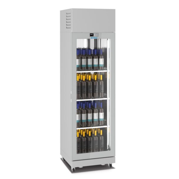 Armarios expositores de vino VITRA V 6500mm de dos caras de critalLO6512VINFRICO