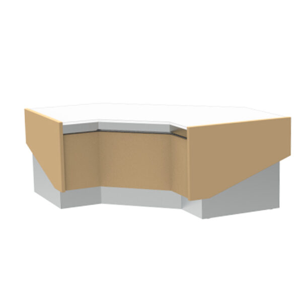 Mueble caja mostrador serie Lyon. Serie ángulo abierto 90VLY90ACMINFRICO